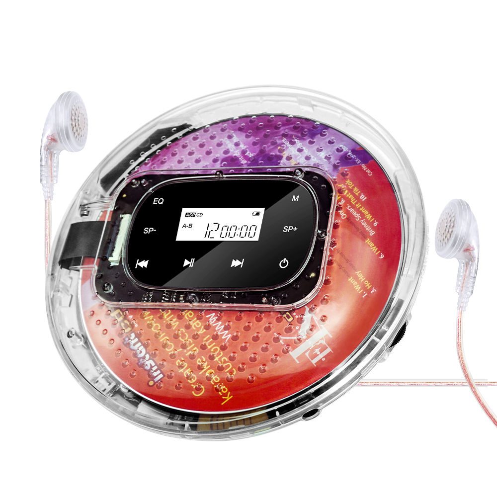 Jogging with Your Tunes: TOMPIRE's Transparent Portable CD Player